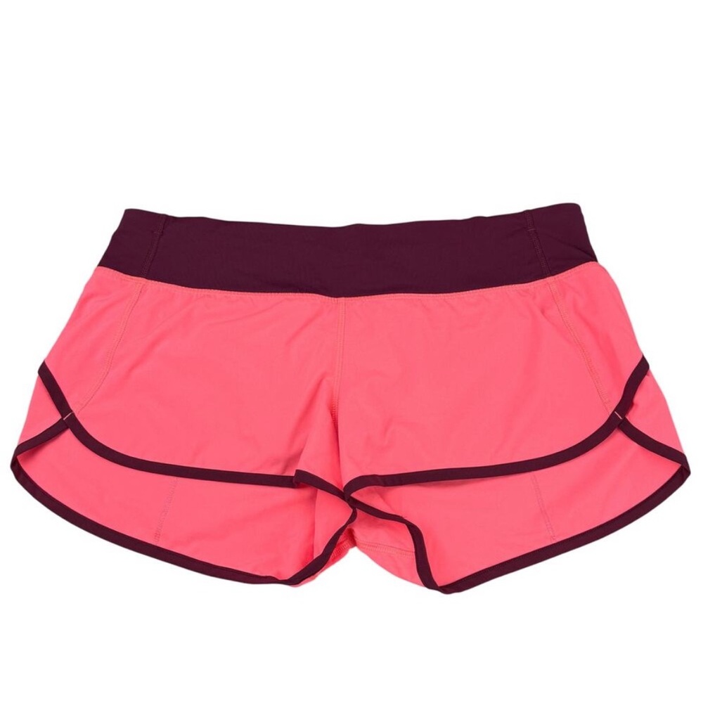 LULULEMON Run: Speed Short 4 Way Stretch Size 8 Flash Light / Dashing Purple